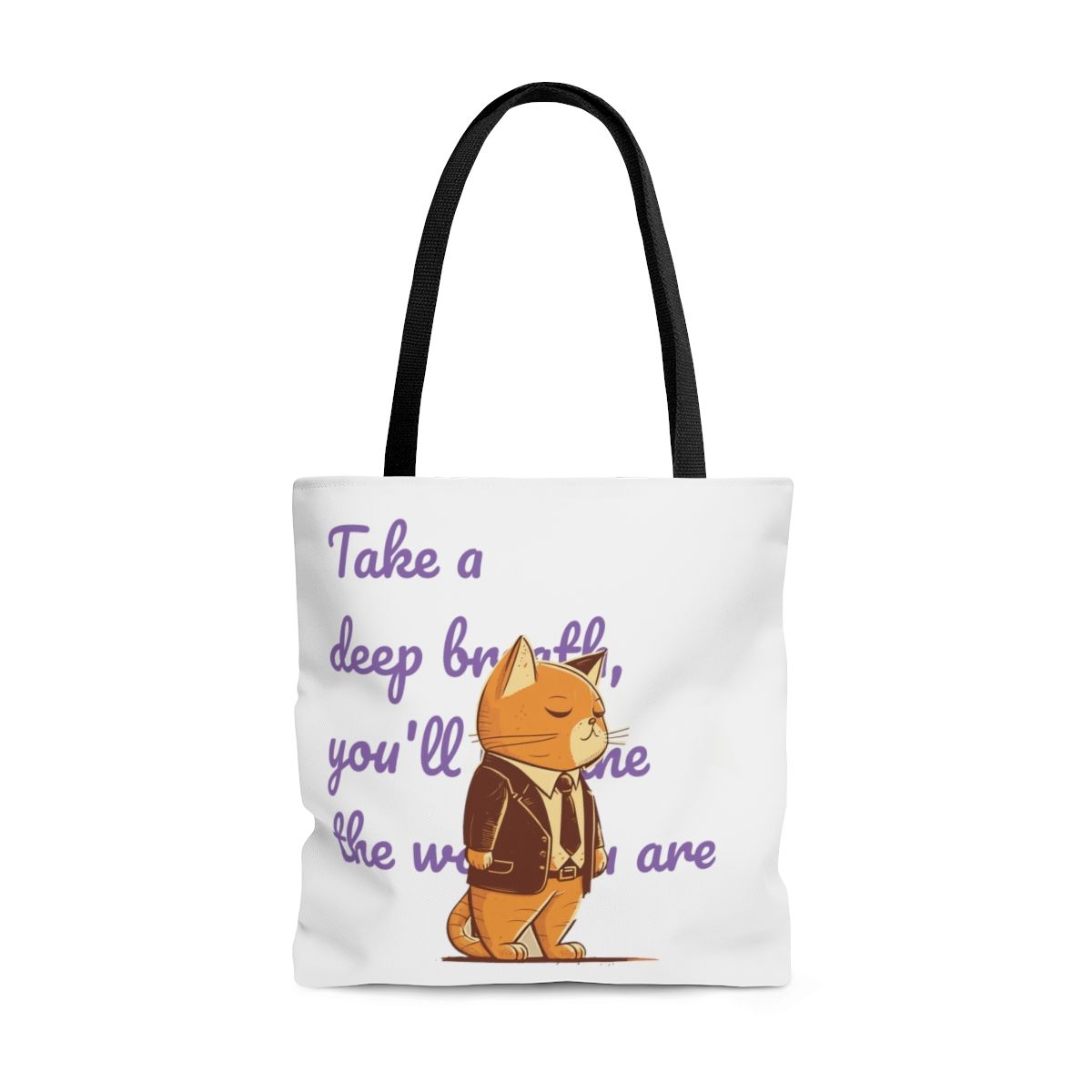 Suit Cat Cute Tote Bag
