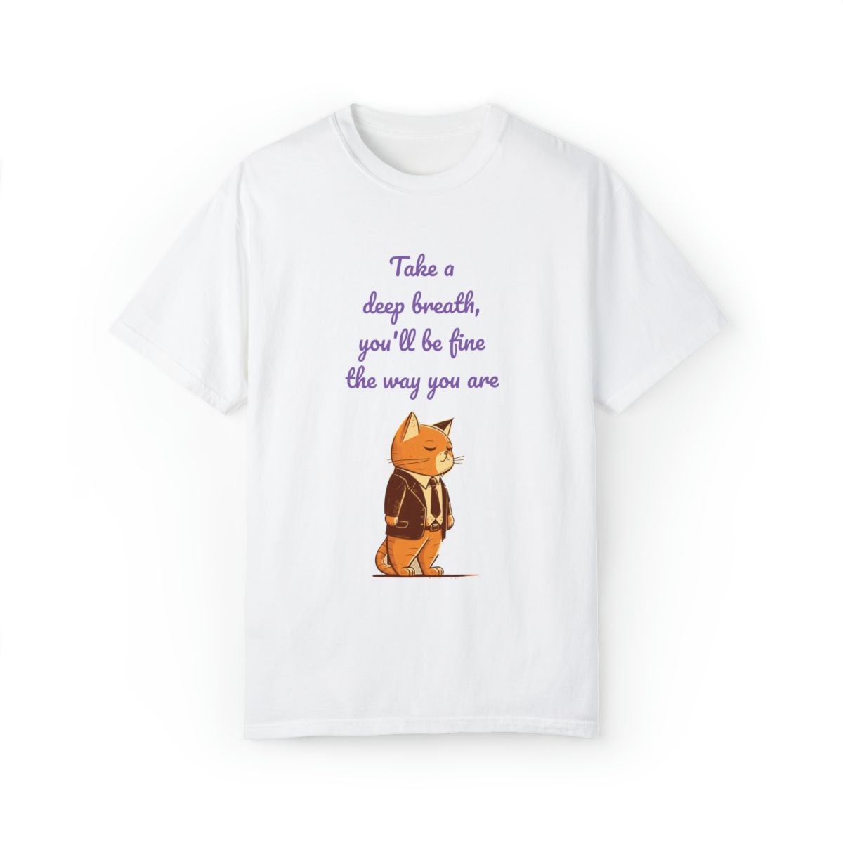 Suit Cat Unisex Garment-Dyed T-shirt